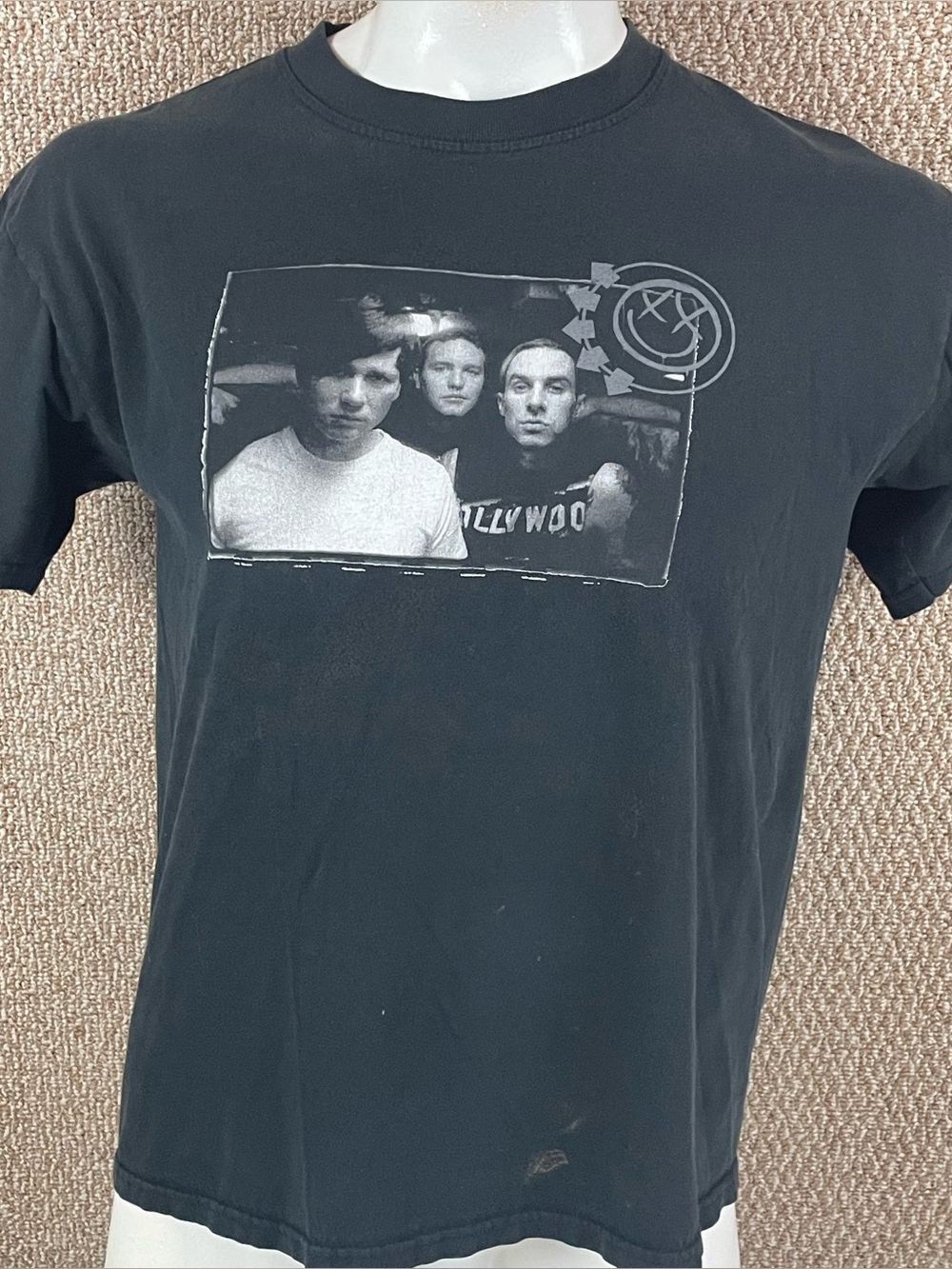 Vintage 2000’s Blink 182 Shirt Mens Large Y2K Punk Band Music Graphic Black 388